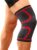 Team Bicep Premium Kniebrace – Kneesleeves voor Powerlifting, Fitness & CrossFit – Comfortabel & Stretchy Materiaal – Rood – Maat XXXL – Single Sleeve