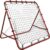 The Living Store Voetbal Rebounder – Rood gepoedercoat – 100×100 cm – 4 verstelbare hoeken