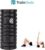 Trainthuis 2 in 1 foam roller set – triggerpoint – massage – zwart 30 cm