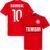 Tunesië Hannibal 10 Team T-Shirt – Rood – XS