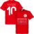 Tunesië Khazri 10 Team T-Shirt – Rood – M