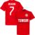 Tunesië Msakni 7 Team T-Shirt – Rood – XXL