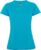 Turqoise dames sportshirt korte mouwen MonteCarlo merk Roly maat L