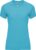 Turquoise dames sportshirt korte mouwen Bahrain merk Roly maat M