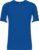 Tweekleurig herensportshirt ‘Tiger’ met ronde hals Royal Blue/Lime – XXL