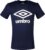 Umbro large logo tee navy wit UMTM0138, maat L