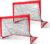 Voetbaldoeltjes Set van 2 – 120 x 90 x 90 cm – Voetbalgoal Opvouwbaar – Met Draagtas – Voetbal Training voor Kinderen en Volwassenen – Rood/Zwart