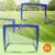 Voetbalgoal Set van 2 120x95x97 cm Blauw Polyethyleen