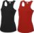 Voordeelset – rood en zwart sport singlet voor dames in maat Large(40) – Dameskleding sport shirts