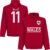 Wales Bale 11 Team Hooded Sweater – L