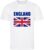 WK – Engeland – England – T-shirt Wit – Voetbalshirt – Maat: 122/128 (S) – 7 – 8 jaar – Landen shirts