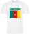 WK – Kameroen – Cameroon – T-shirt Wit – Voetbalshirt – Maat: 122/128 (S) – 7 – 8 jaar – Landen shirts