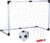 XQmax voetbalgoal/voetbaldoel met bal en pomp – 90 x 60 cm – Inklapbaar/vouwbaar voetbal doel