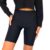 Zwarte fitness short – korte broek dames – fietsbroek – bikers short – legging – cycling short – L